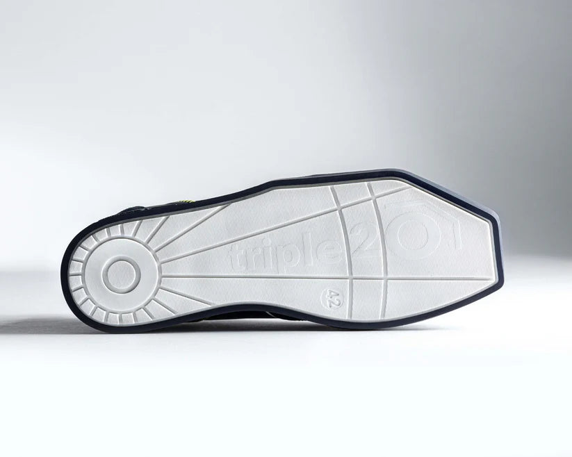 BLUE/WHITE FULL LEATHER DARTS SHOE