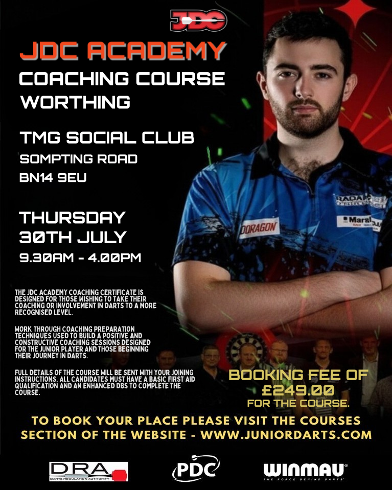 JDC ACADEMY COACHING COURSE - WORTHING