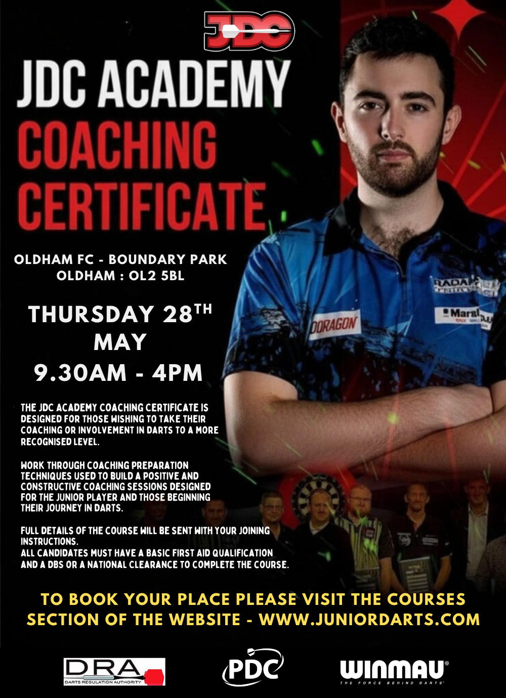 JDC ACADEMY COACHING COURSE - OLDHAM