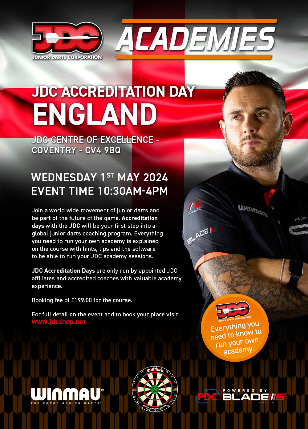 JDC ENGLAND Poster May 2024